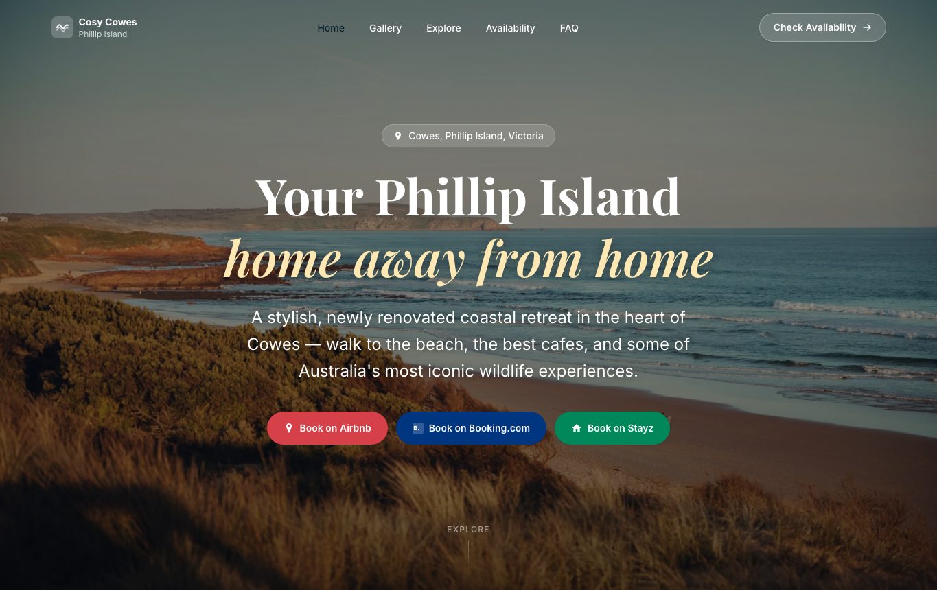 Cosy Cowes Getaway preview