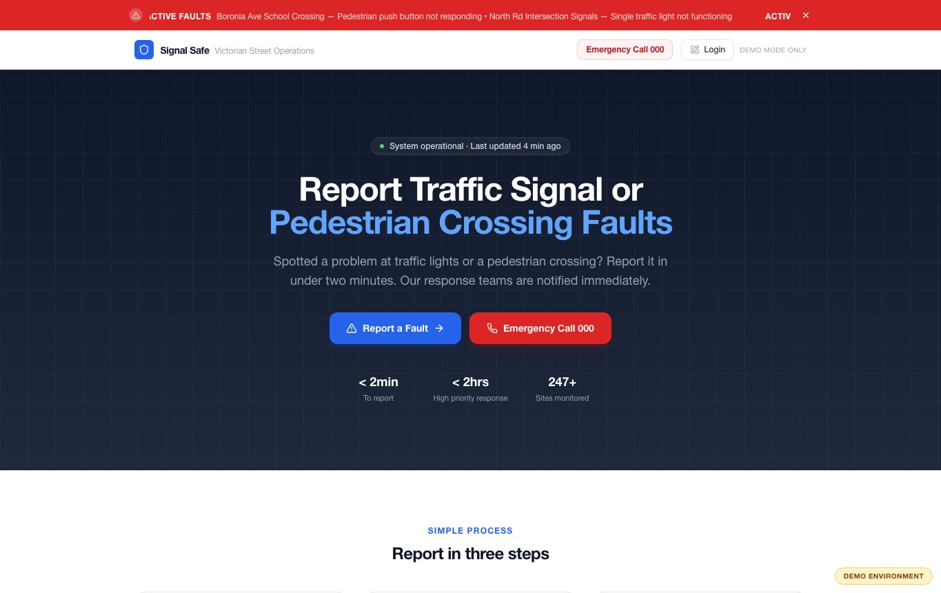 Traffic Management Site preview